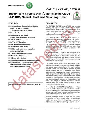 CAT1023WI-42 datasheet  